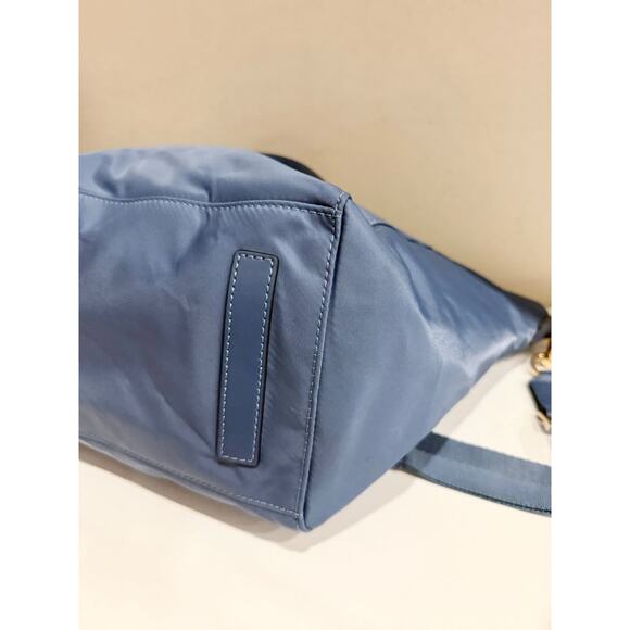 Tory Burch Tilda Nylon Shoulder Tote Bag with Detachable Long Strap Blue - Picture 10 of 13